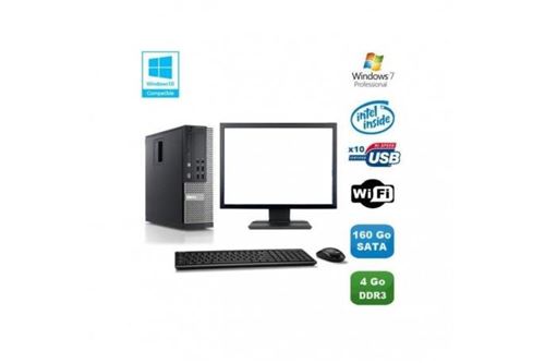 PC Dell Optiplex 790 SFF Intel Pentium G840 2.8GHz 4Go 160Go HDD Microsoft Windows 7