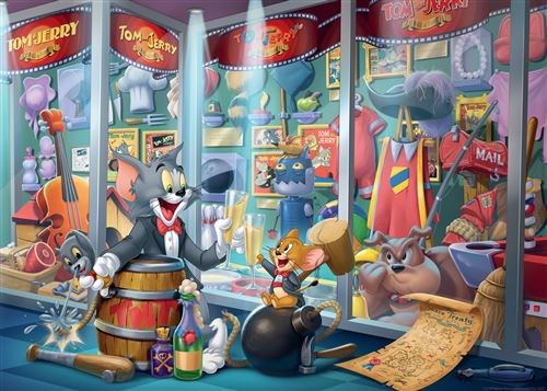 Mon livre puzzle géant - Tom et Jerry - 5 puzzles: 9783862334957