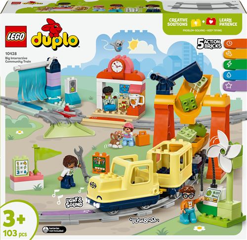 LEGO® DUPLO® Town 10428 Le grand train communautaire interactif