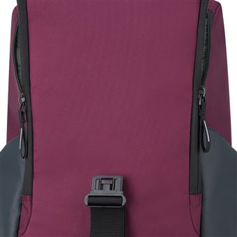 Sac à dos Delsey Securflap 1 compartiment PC 15" Bordeaux