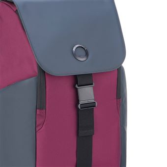 Sac à dos Delsey Securflap 1 compartiment PC 15" Bordeaux