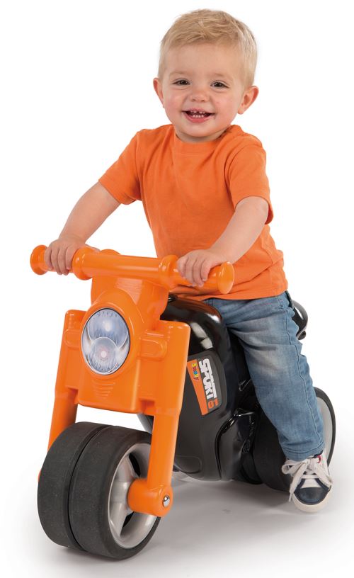 Porteur moto enfant Smoby Orange et Noir Porteur bebe Achat prix fnac