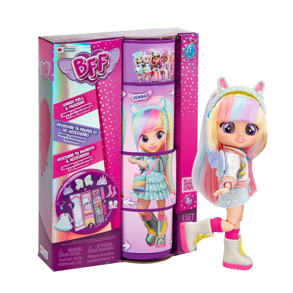 Poupée Cry Babies Newborns Jenna - Pleure De Vraies Larmes - Peut S'asseoir - Pyjama Nouveau-né - Fille/Garçon 3 Ans+