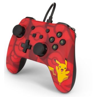 Manette Nintendo Switch filaire PowerA Pikachu Rouge