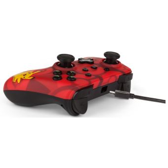 Manette Nintendo Switch filaire PowerA Pikachu Rouge