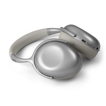 Casque audio sans fil supra auriculaire à réduction de bruits Kef Mu7 Gris Silver