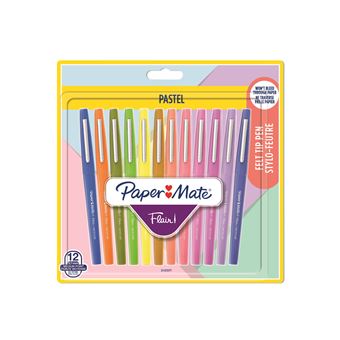 Crayons Couleur Kit Paper Mate 64 Pièces - Crayons De Couleur, Stylos Feutres Et Pastels, Encre Lavable, Pour Enfants Feutres Lavables Couleurs Vives