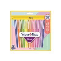 Set de 12 Stylos feutres Papermate Flair Pastel Couleurs assorties