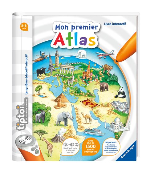 **** Livre Interactif Ravensburger Tiptoi® Mon Premier Atlas
