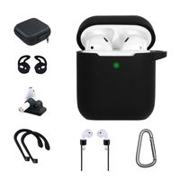 Kit accessoires On Earz Mobile Gear 7 en 1 pour Apple AirPods 1 et 2 Noir