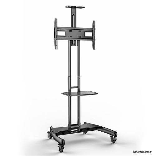 Meuble visio-conférence Sonorous PR2000N pour écran TV de 32'' à 65'' Gris