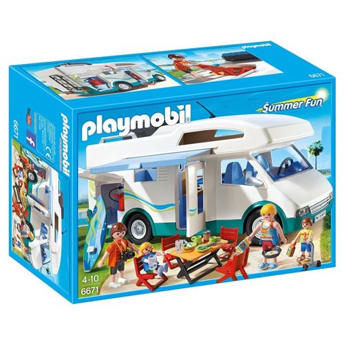 6671 Playmobil Famille avec camping-car 0116 État correct - Playmobil reconditionné disponible sur Fnac