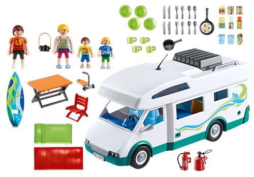 6671 Famille Summer Playmobil Car Fun Avec Camping IWE9DH2Y