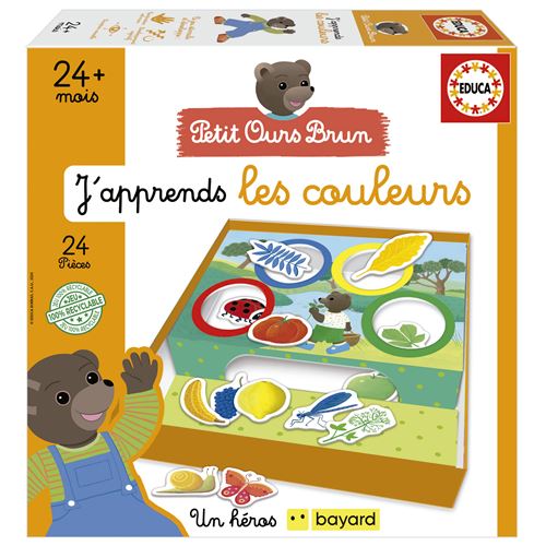 Jeu couleur et forme Educa Petit Ours Brun J'apprends les couleurs