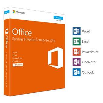 Office Famille et Petite Entreprise 2016 1 PC - Logiciels - Achat & prix |  fnac