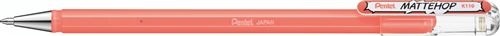 PENTEL - Roller gel encre opaque mate Mattehop, Corail