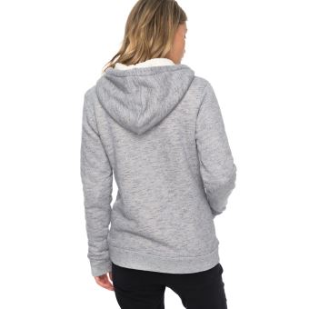 Sweat zippé à capuche - Gris - Femme - 8.45€ - Kiabi