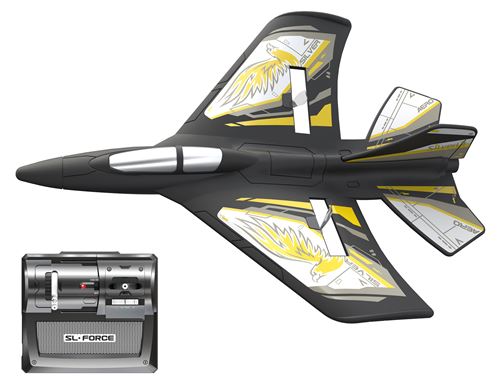 RiToEasysports Planeur RC 2,4 GHz Avec LED – Modèle Avion Télécommandé Double Mode, Auto-Stabilisé, Portée 300m – Argent