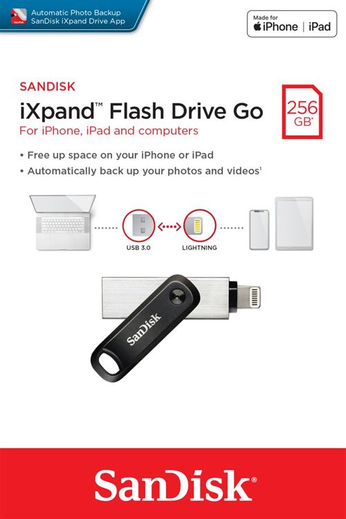 Bon plan : une clé USB SanDisk 256 Go pour iPhone à 84 euros