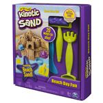 Pâte à modeler pour enfant Kinetic Sand Coffret plage 340 g et 9 accessoires