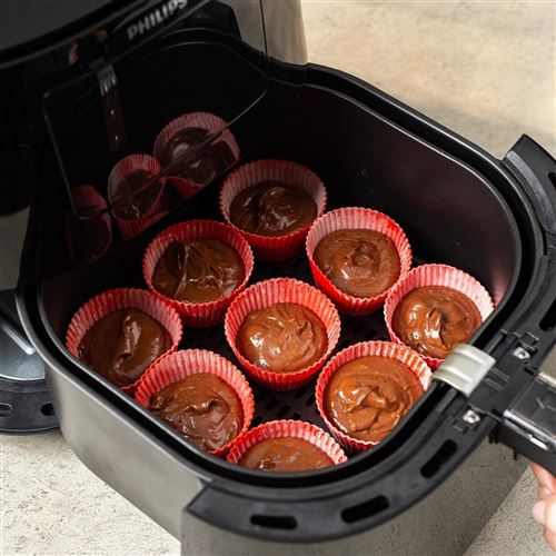 9 Moules Silicone Air Fryer - Muffins, Gâteaux, Réutilisables, Antiadhésifs