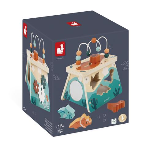 Jeu D'Encastrement Janod Volcan Multi-Activités Dino