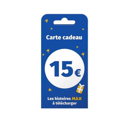 Carte cadeau 15 euros Max L'école des loisirs La Boîte à Histoires - L'école Des Loisirs