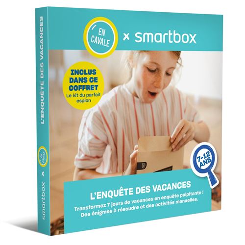 Coffret cadeau SmartBox En Cavale Cahier de petites vacances