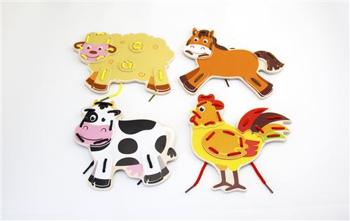 Playset Sapin Malin 4 Animaux à lacer La Ferme