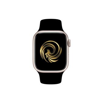 Apple Watch Series 7 boîtier Aluminium 41 mm avec bracelet Noir Reconditionné Grade A Reborn