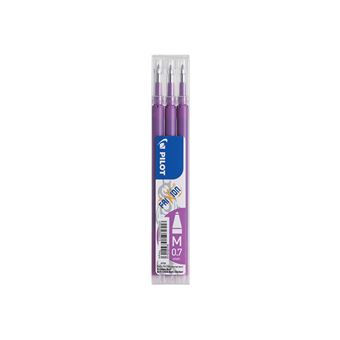 Lot de 3 recharges Pilot Pen Frixion 07 Mauve