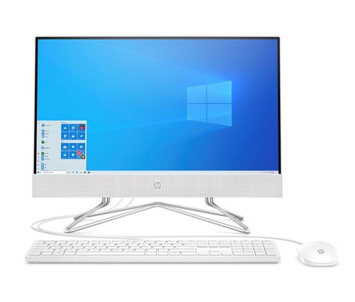 PC Tout en un HP 22-df1016nf 21,5 Intel Core i3 4 Go RAM 512 Go SSD Blanc neige