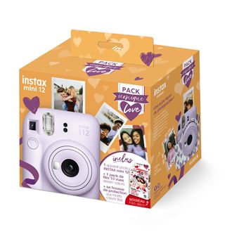Housse Transparente Rieibi Pour Fujifilm Instax Mini 11/9/8/40 - Coque Protection Avec Fleurs Séchées, Bandoulière Incluse