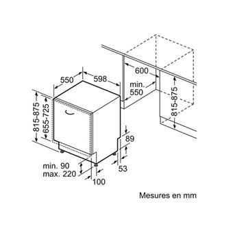 SN63EX02CE - Lave-vaisselle tout integrable