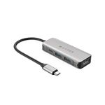 Hub USB Type-C 4 en 1 universel HyperDrive HD41-GL pour MacBook/Chromebook et PC Gris