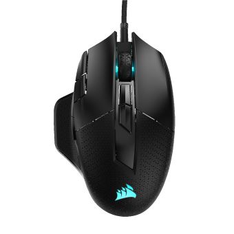 CORSAIR Gaming NIGHTSWORD RGB FPS/MOBA - Maus - optisch - 8 Tasten - kabelgebunden - USB - Schwarz - 1