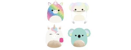 Pack 4 Peluches Squishville