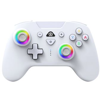 Manette sans fil Subsonic Led Controller Bluetooth pour Nintendo Switch Blanc - 1