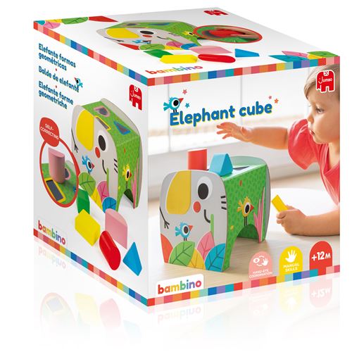 Jeu d'éveil Ambi Toys Cube Eléphant