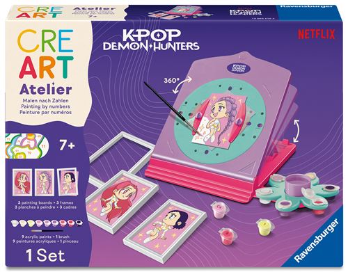 Peinture Enfant Par Numéro Ravensburger Creart Atelier Kpop Demon Hunters