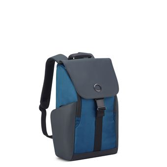 Sac à dos Delsey Securflap 1 compartiment PC 15" Bleu marine