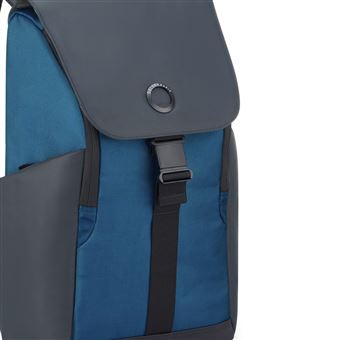 Sac à dos Delsey Securflap 1 compartiment PC 15" Bleu marine