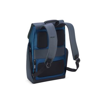 Sac à dos Delsey Securflap 1 compartiment PC 15" Bleu marine