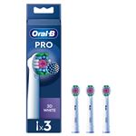 Pack de 3 brossettes pour brosse à dents Oral-B Pro 3D Blanc