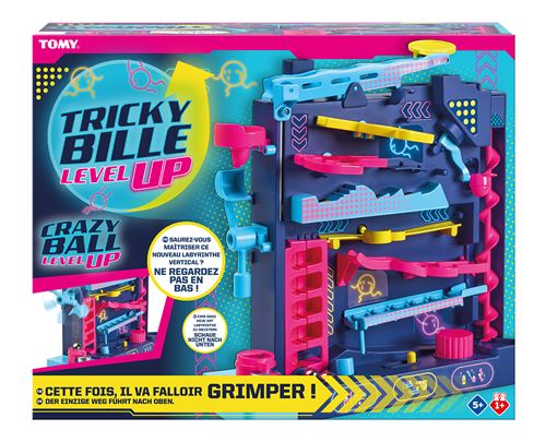 TOMY Tricky Bille Level Up – Parcours de Bille Vertical défiant la gravité – Jeu de logique et de Coordination œil Main – Jouets éducatifs pour Les Enfants de et Plus - vue 1