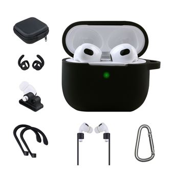 Kit accessoires On Earz Mobile Gear 7 en 1 pour Apple AirPods 3ème Gén Noir