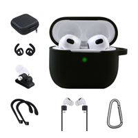 Kit accessoires On Earz Mobile Gear 7 en 1 pour Apple AirPods 3ème Gén Noir