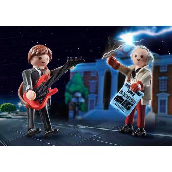 Retour vers le Futur Marty Mcfly Et Dr.Emmett Marron PLAYMOBIL 70459
