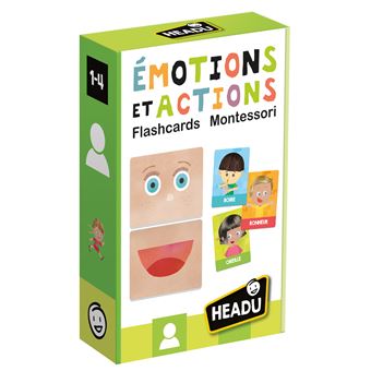 Jeu découverte Headu Flashcards émotions et actions Montessori - 1