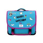 Cartable Pol Fox Factory Happy Unicorn 35 cm Bleu